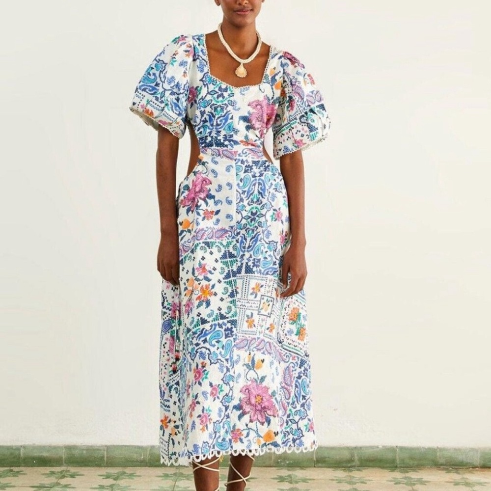 Like new Farm Rio maxi dress (worn once)